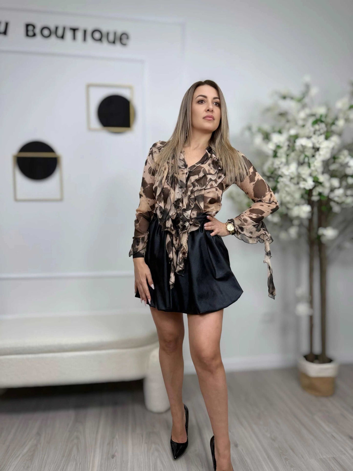 KONTATTO Blusa Scollo Pizzo