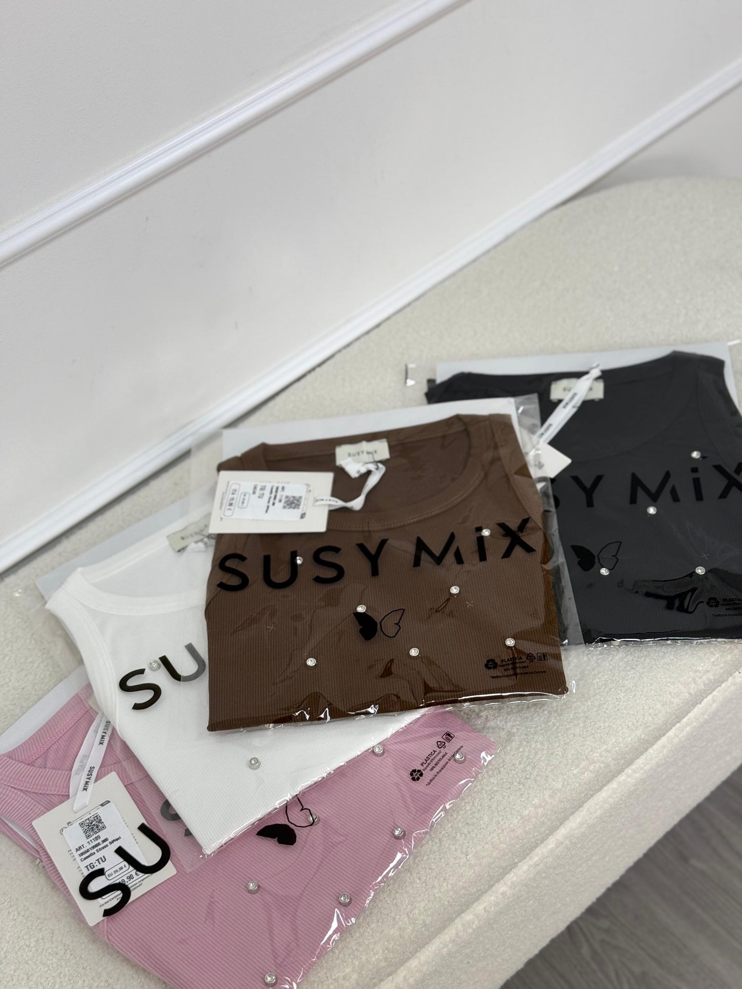 Susy Mix Canotta Strass