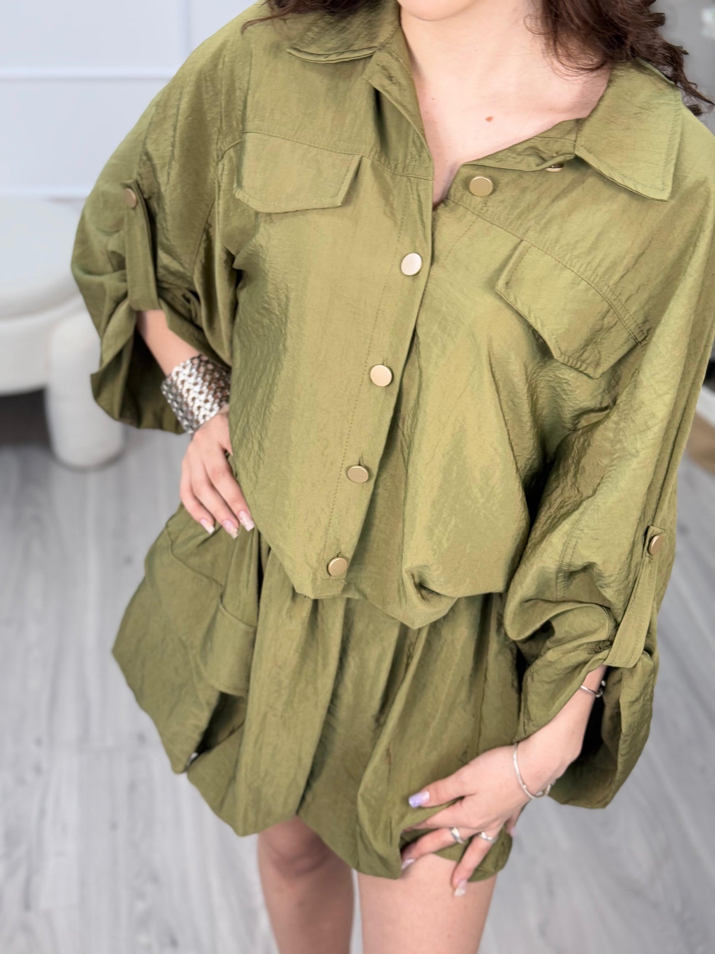 Haveone Camicia Tasche Army