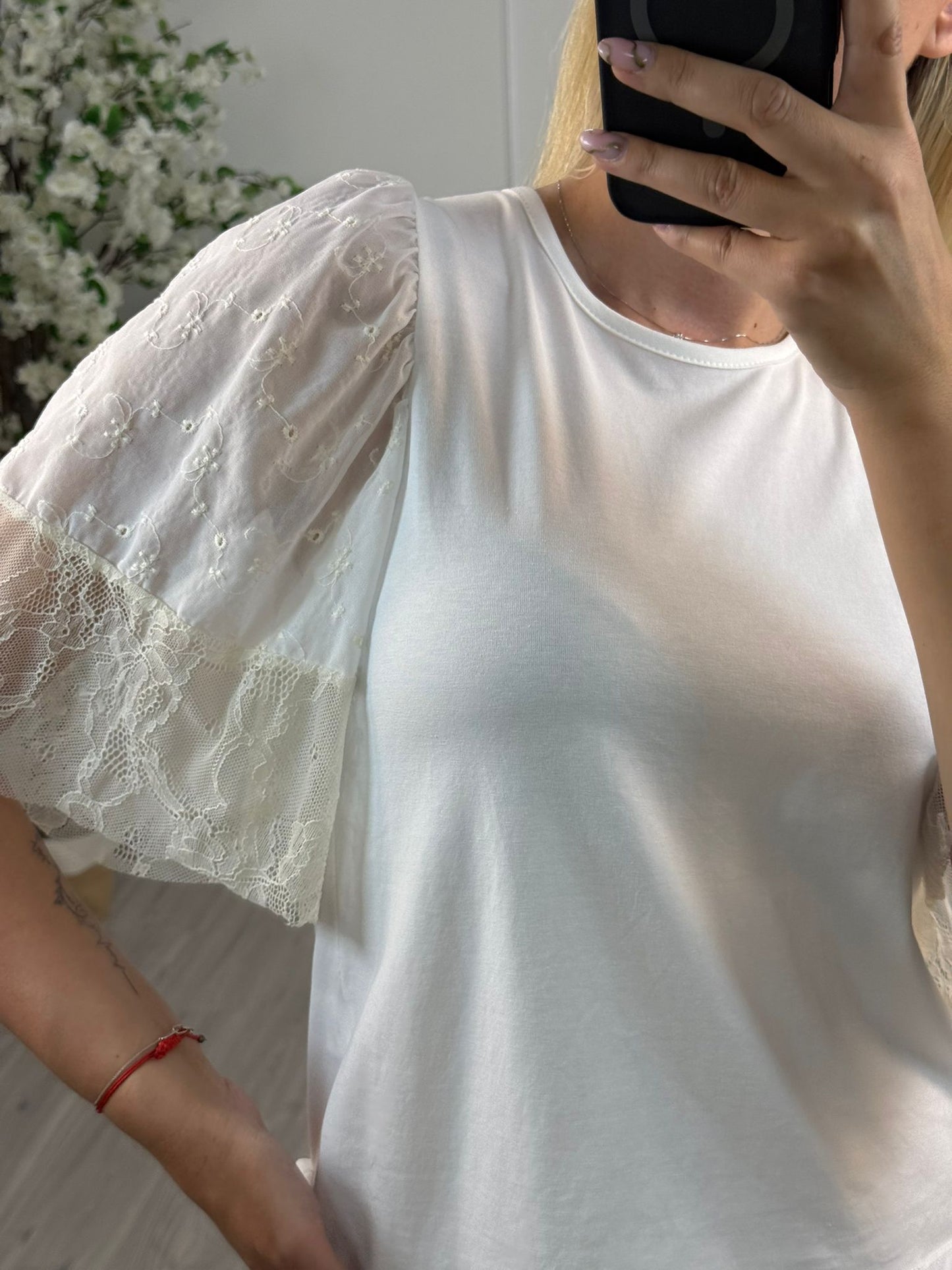 T-shirt Manica Palloncino