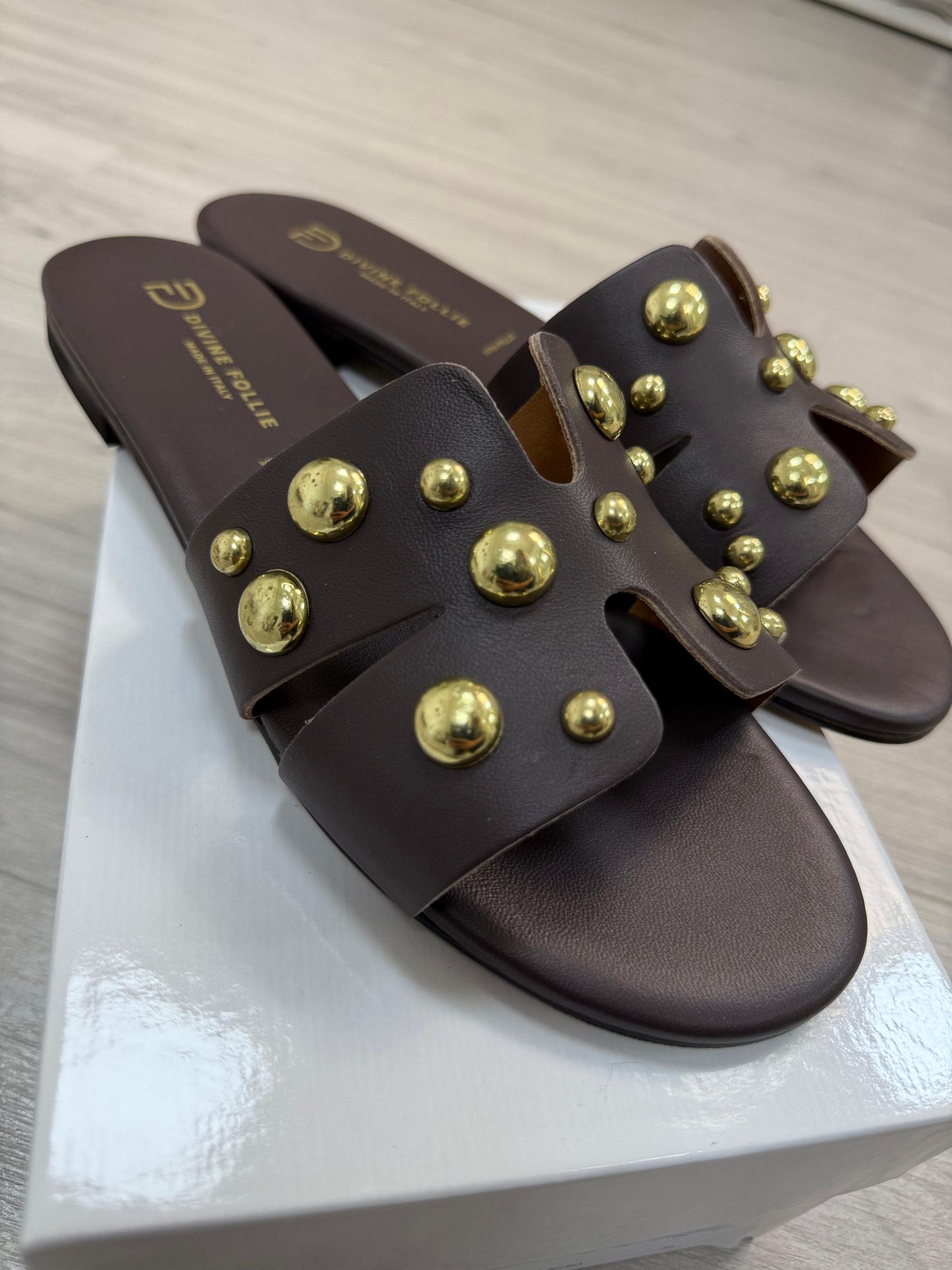 Divine Follie Ciabatte Con Borchie