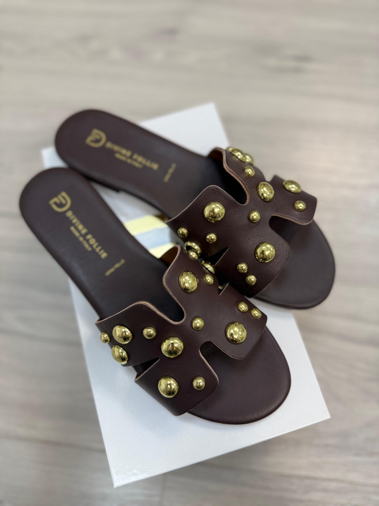 Divine Follie Ciabatte Con Borchie