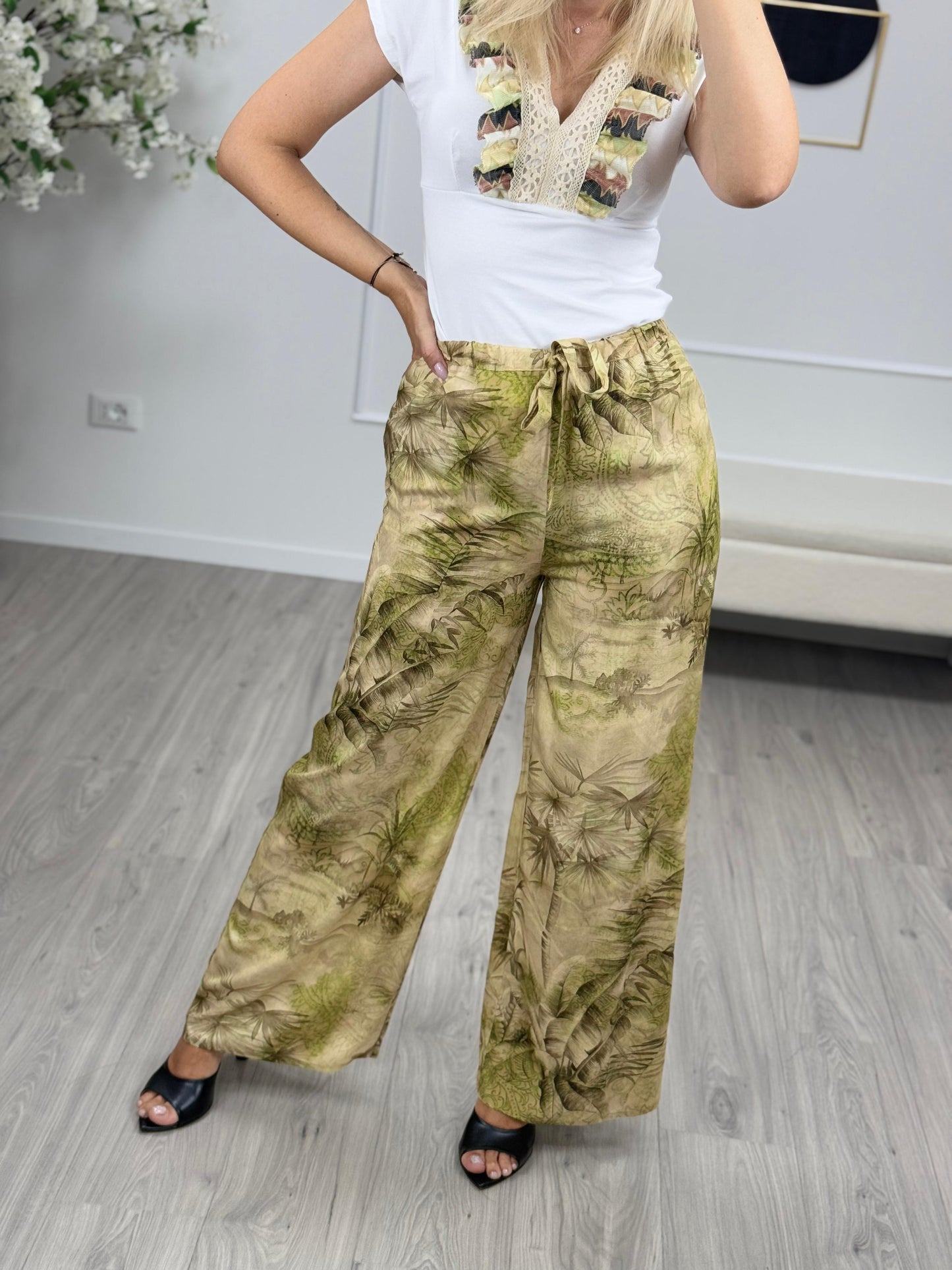 Pantalone Olio Fantasia