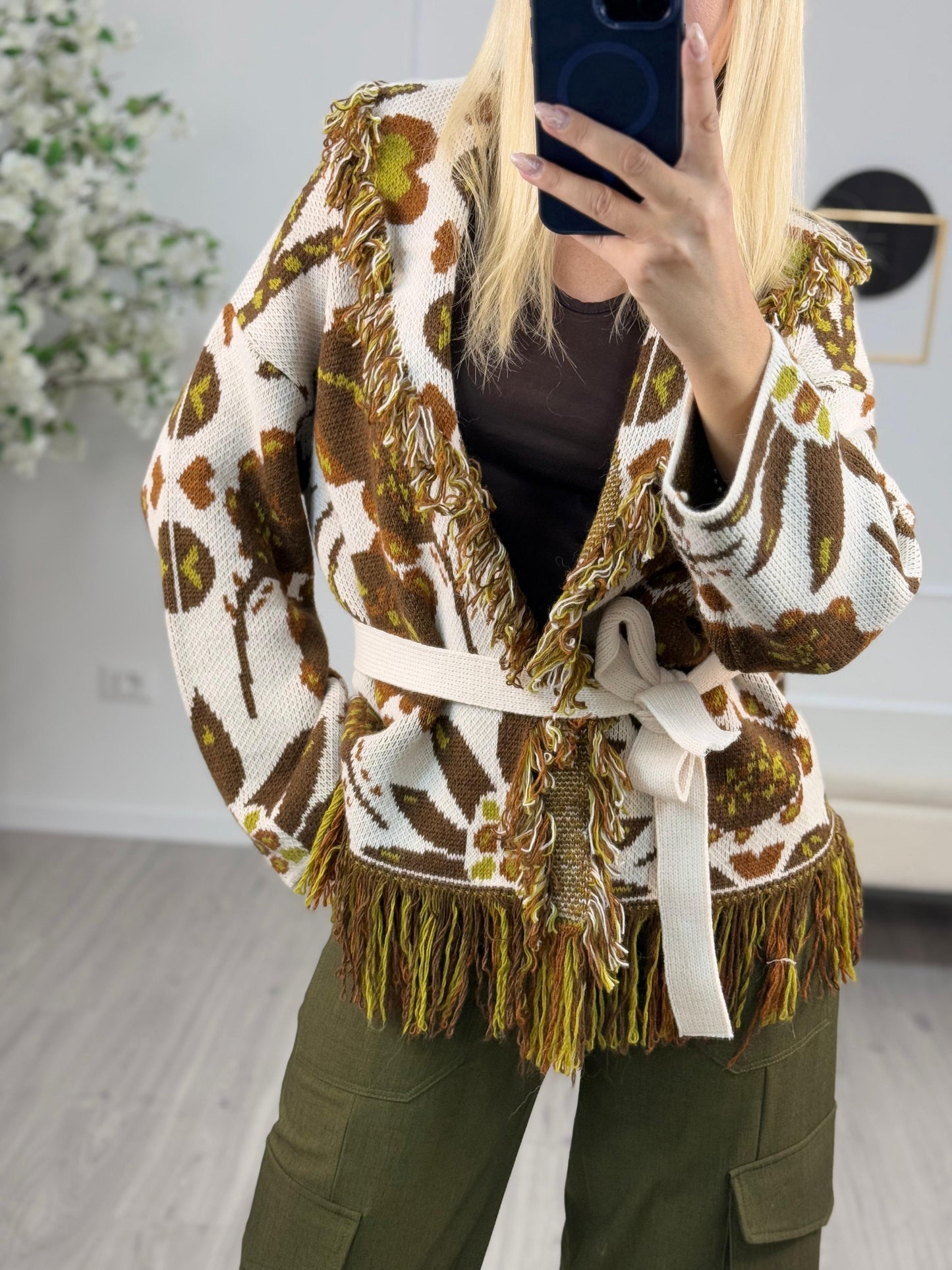 Cardigan Frange Fantasia