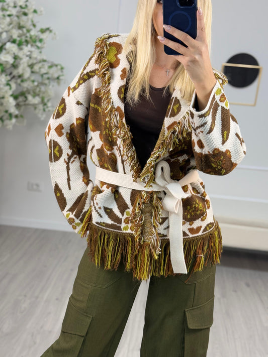 Cardigan Frange Fantasia