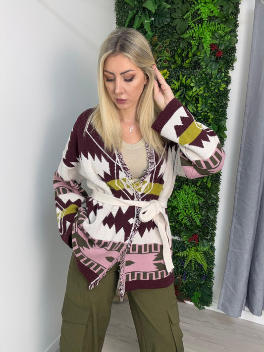 Cardigan Fantasia Etnica