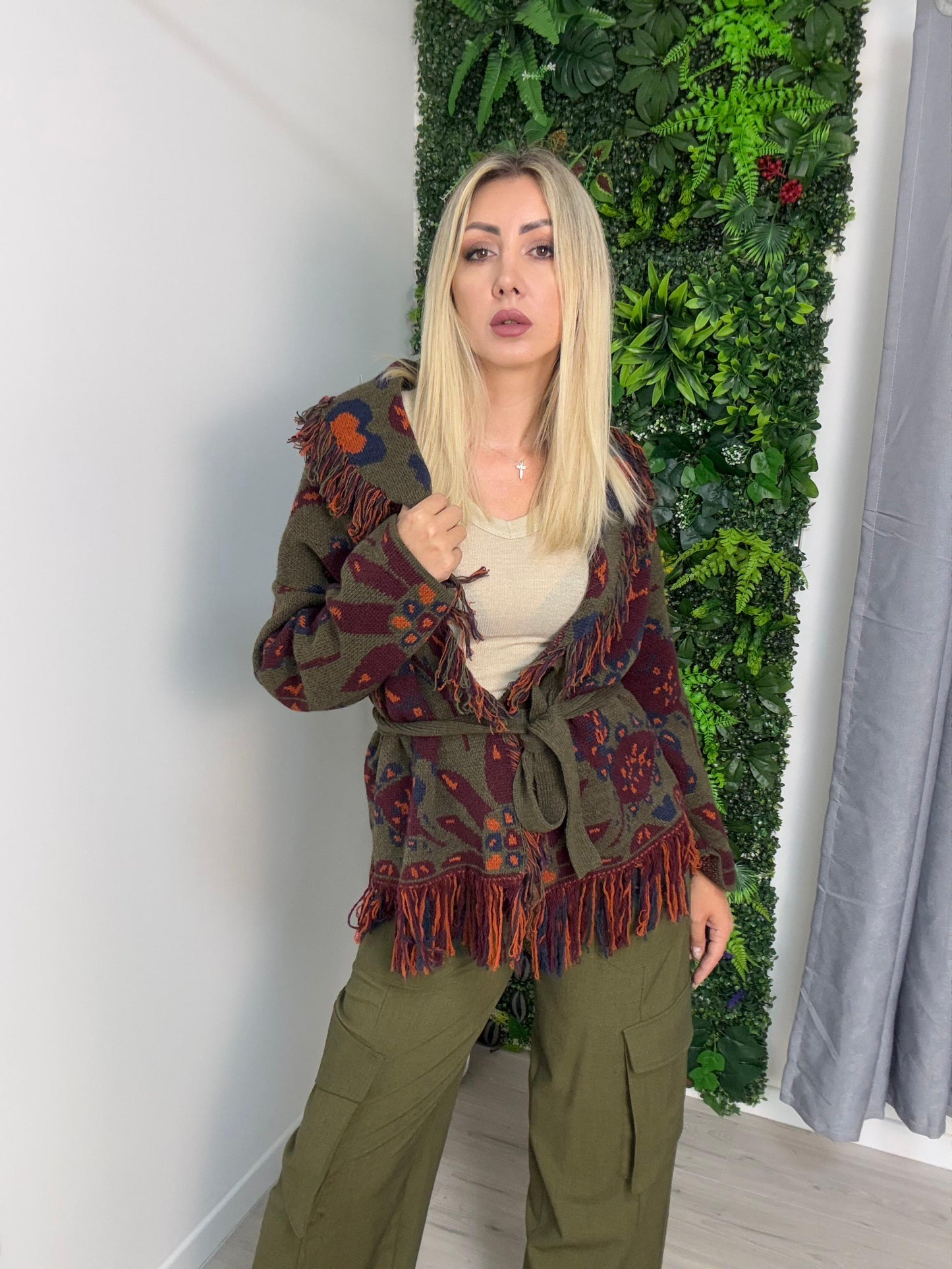 Cardigan Frange