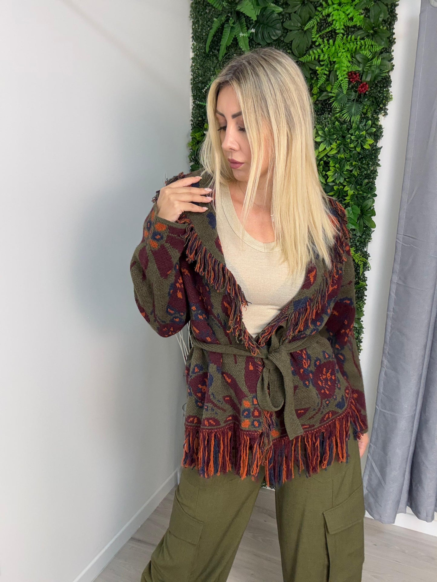 Cardigan Frange