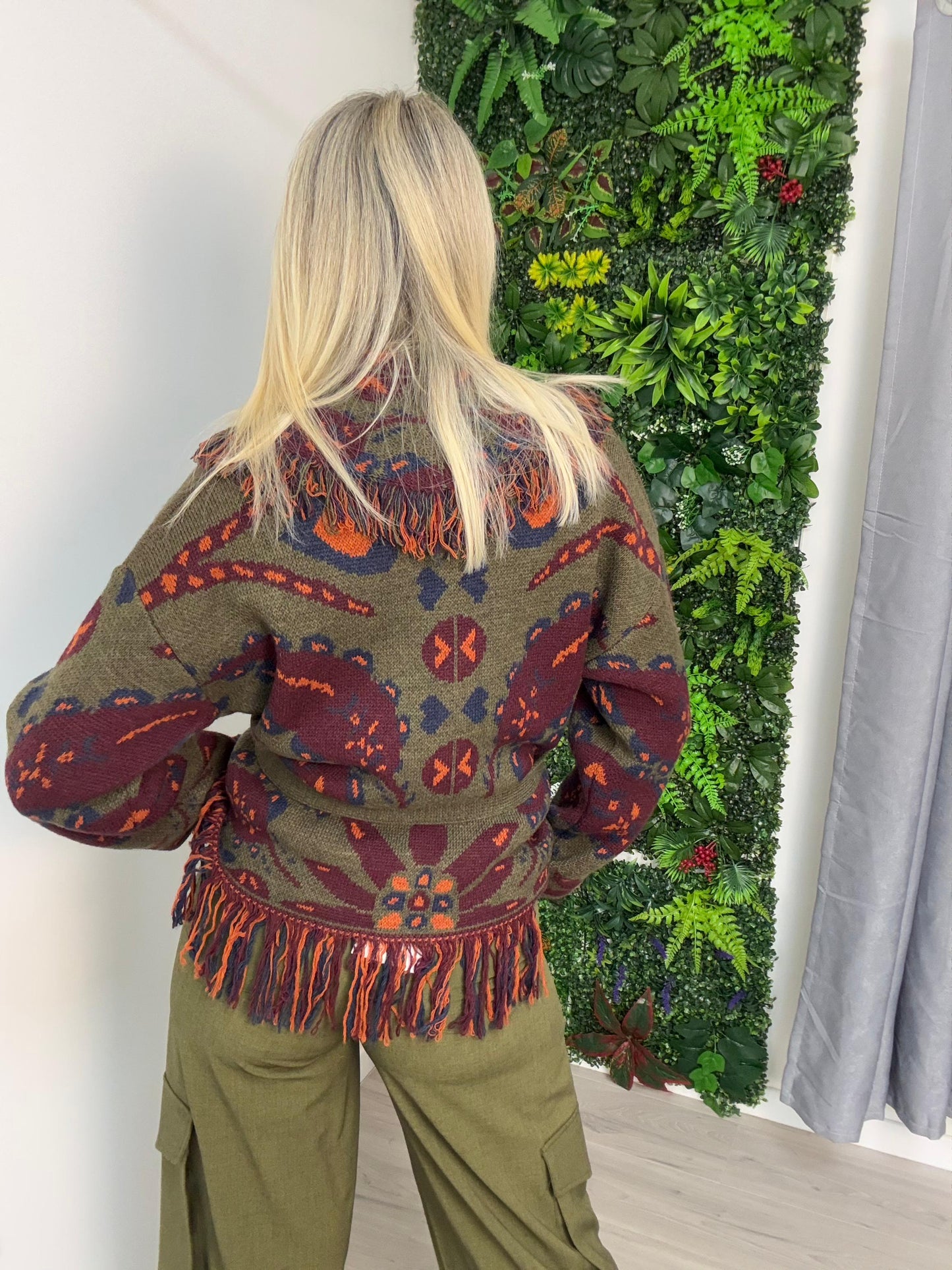 Cardigan Frange