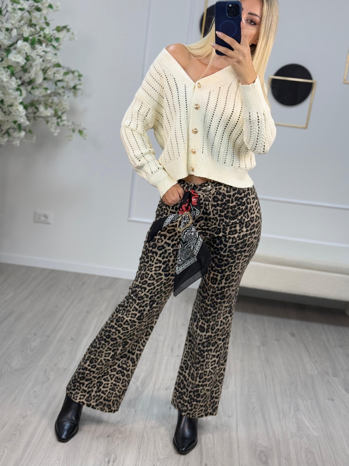 Pantalone Maculato Con Bandana