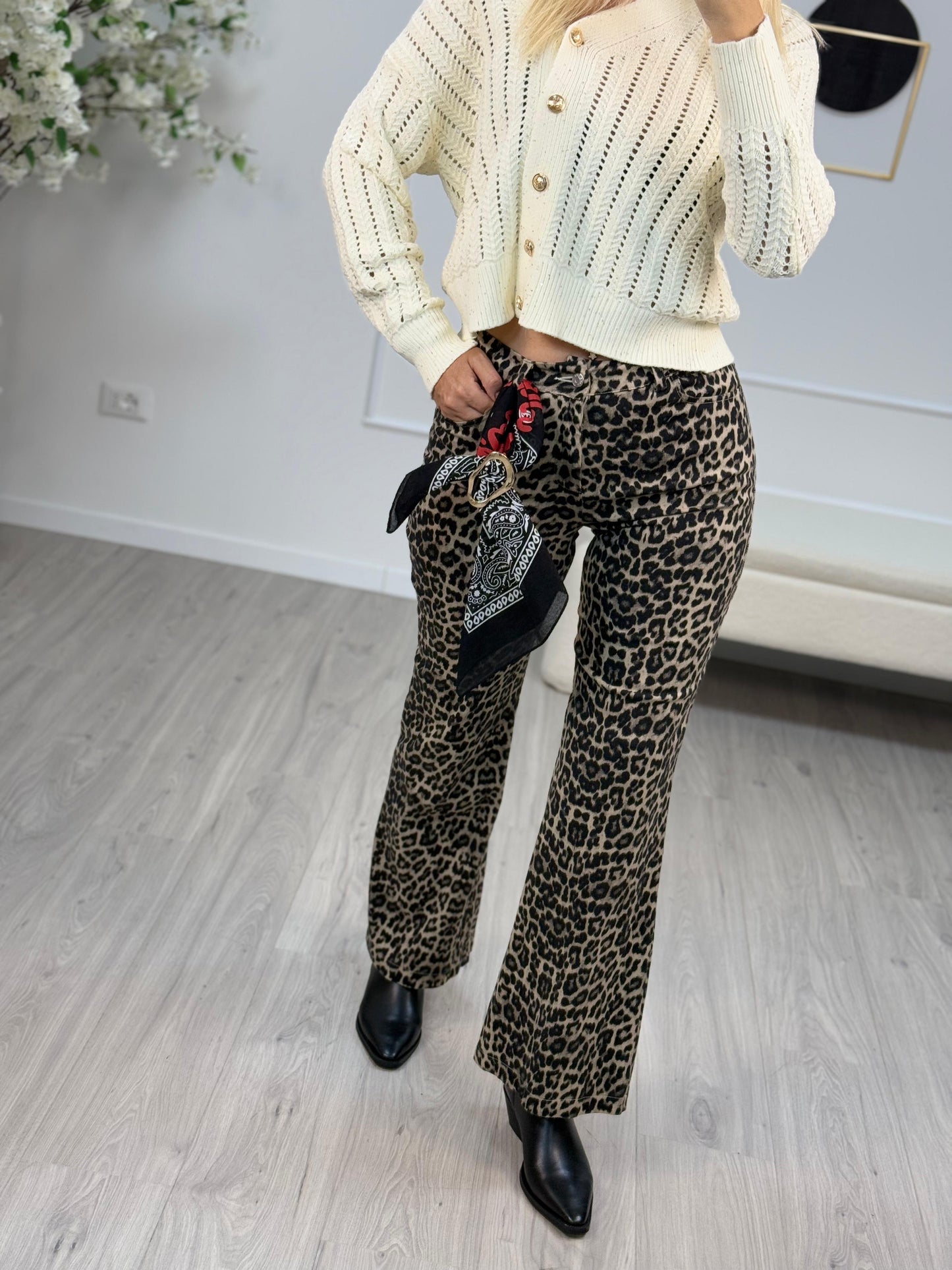 Pantalone Maculato Con Bandana