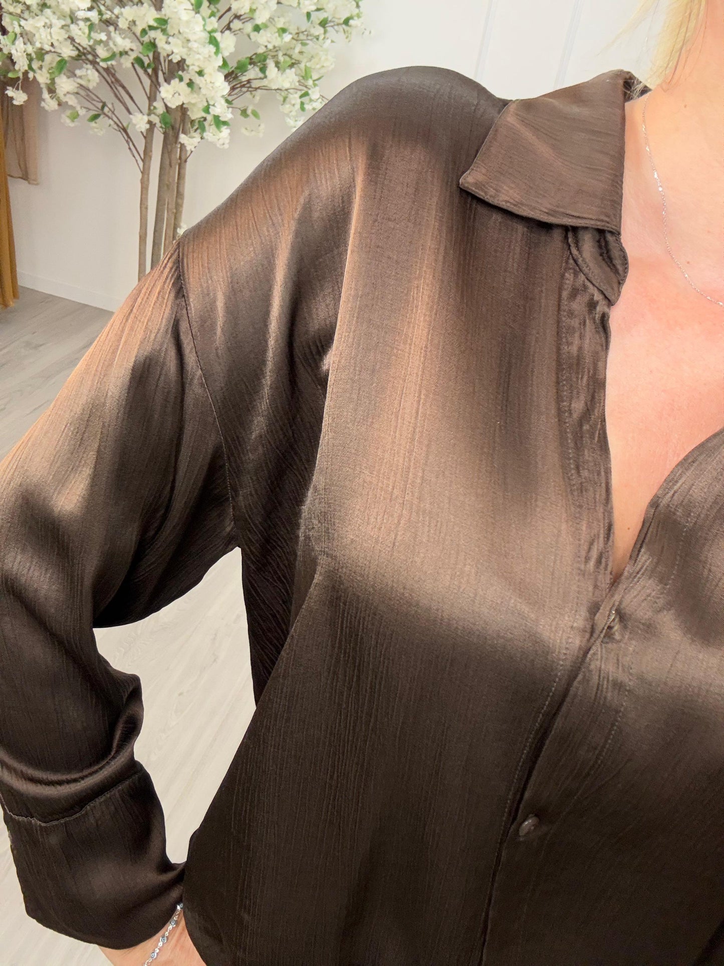 Camicia Raso Increspato