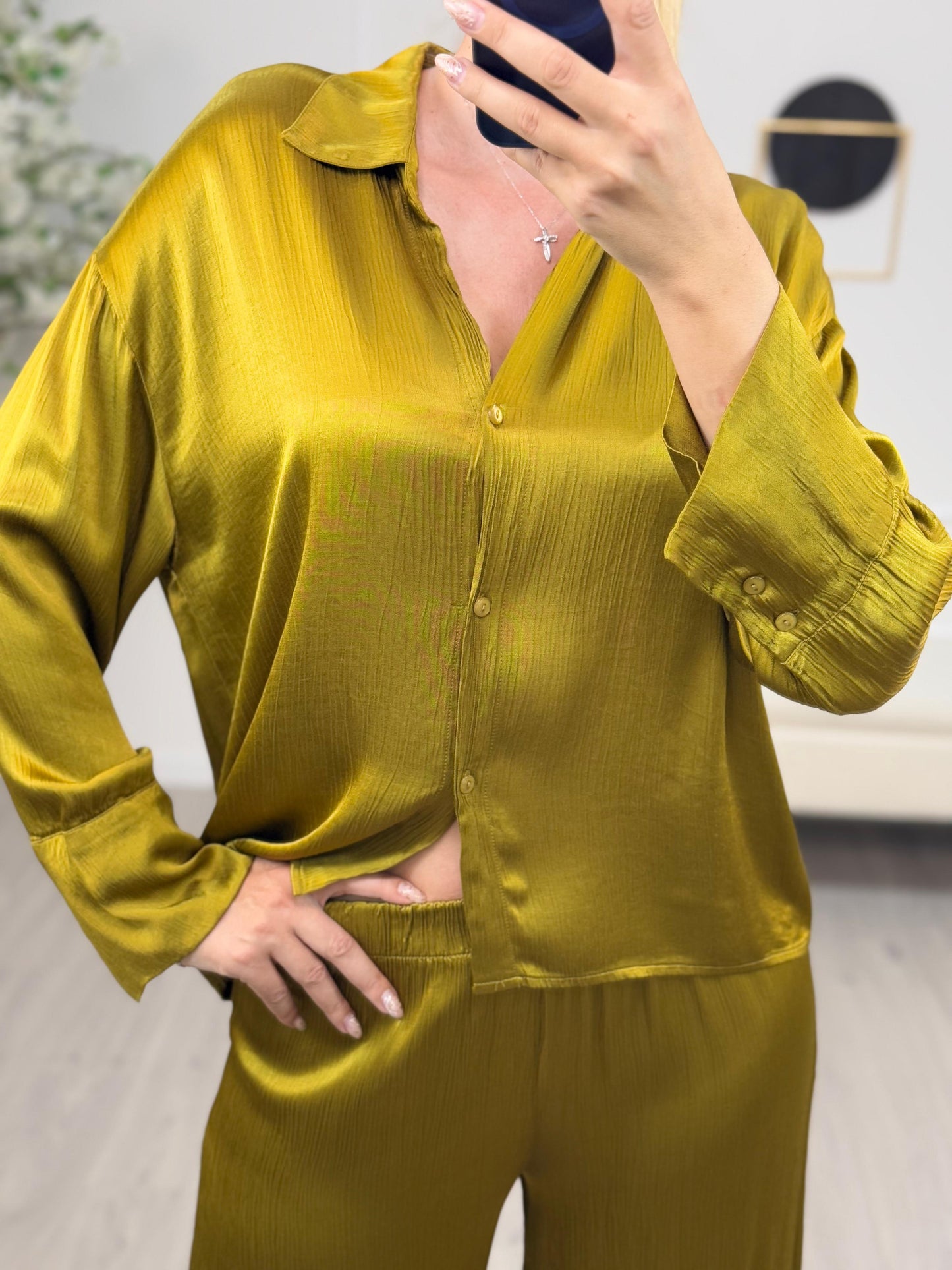 Camicia Raso Increspato