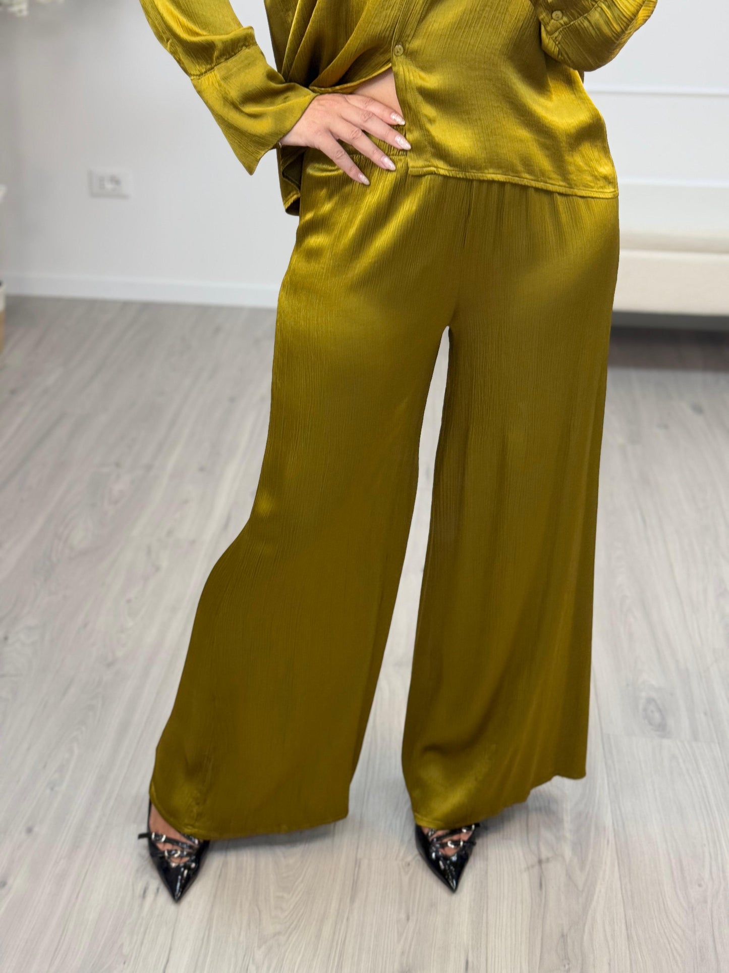 Pantalone Raso Increspato