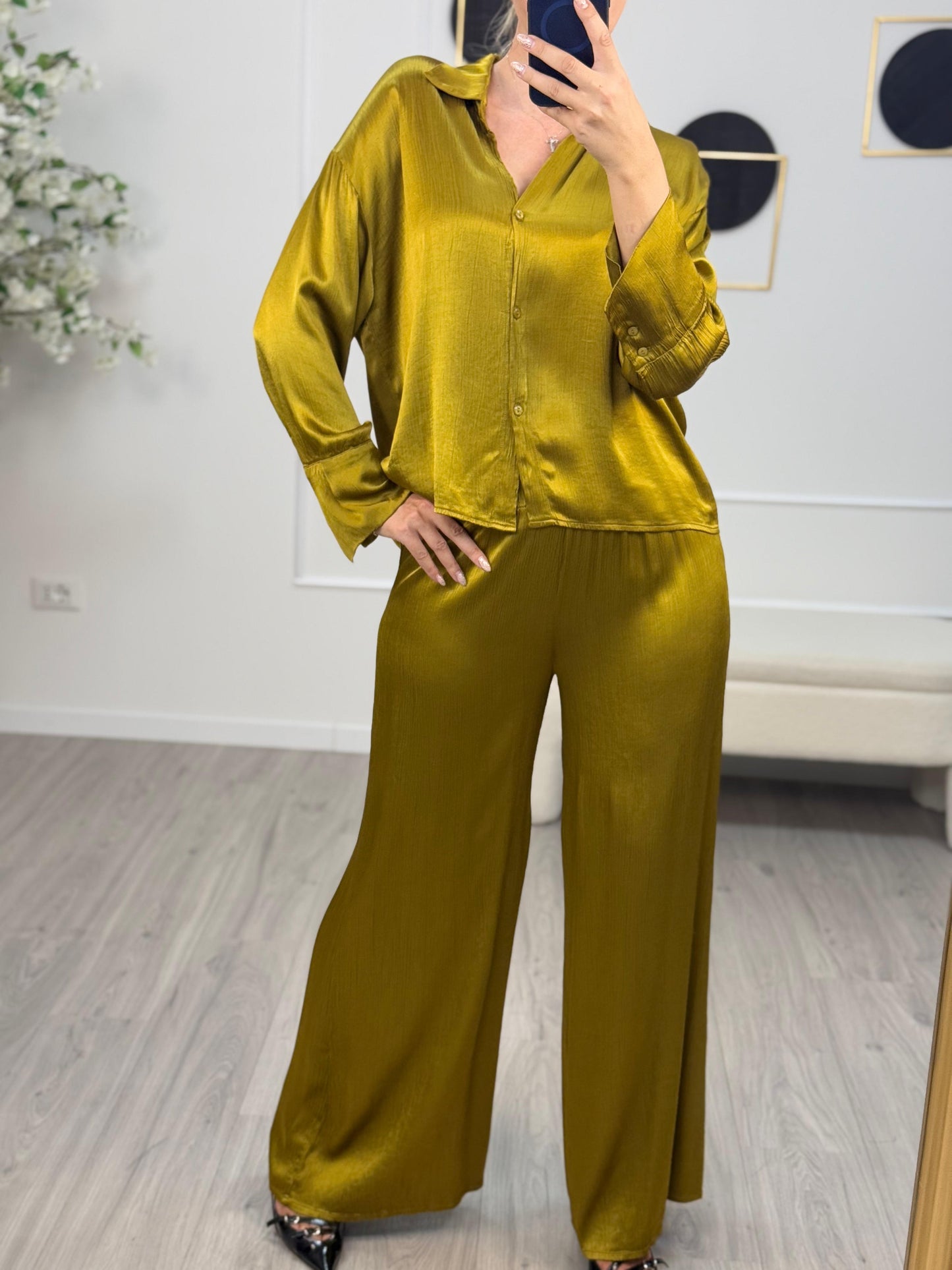 Pantalone Raso Increspato