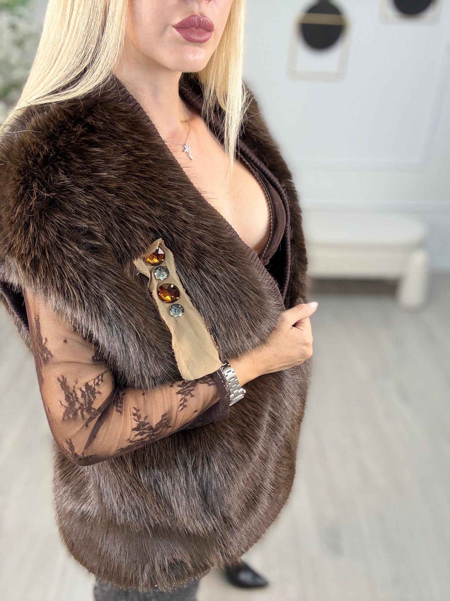 Gilet Ecopelliccia Souvenir
