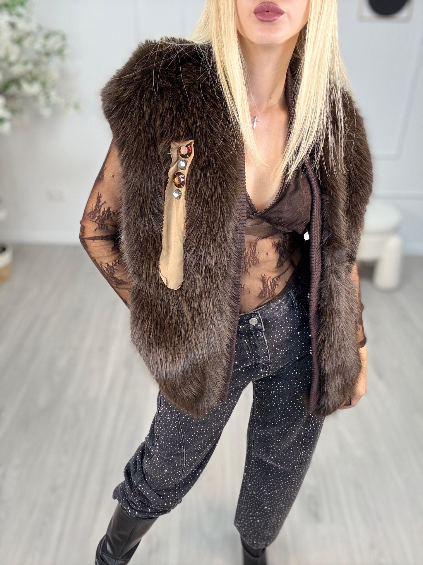 Gilet Ecopelliccia Souvenir