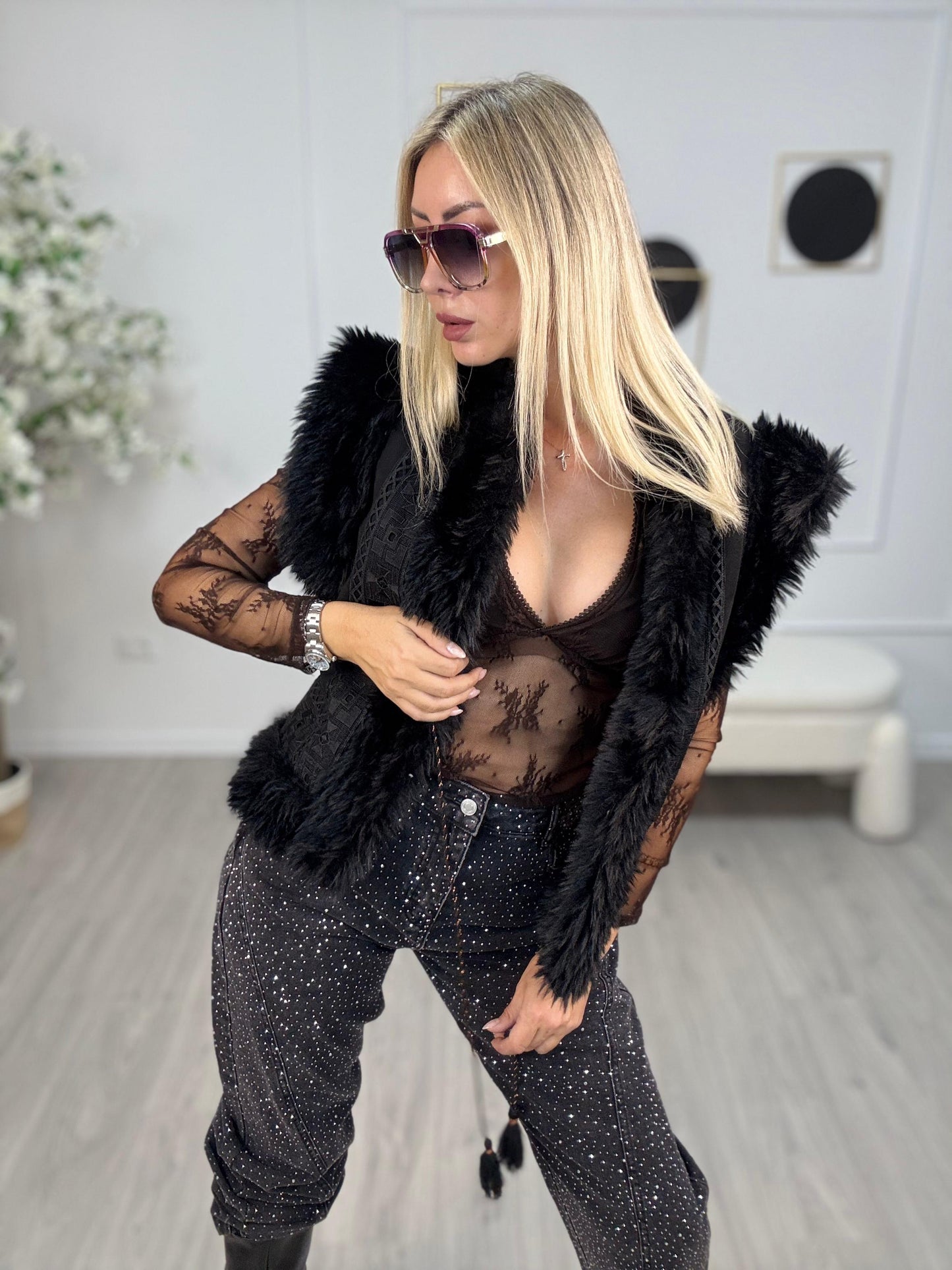 Gilet Over Nero
