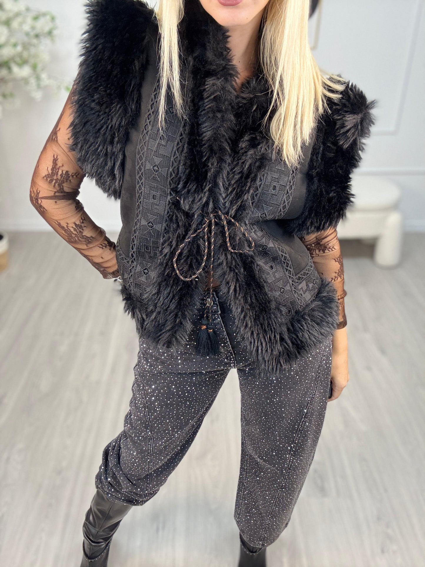 Gilet Over Nero