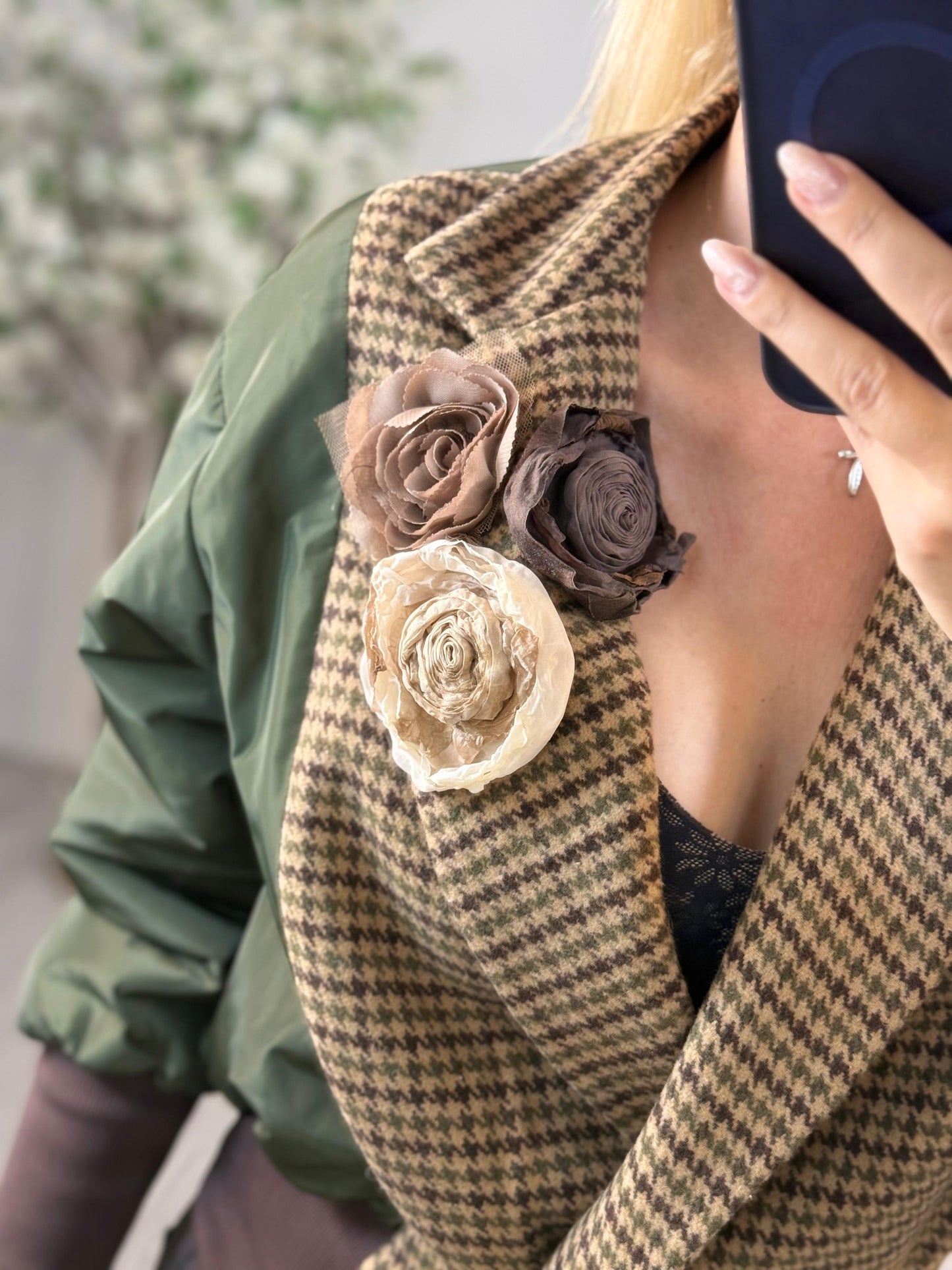 Giacca  Bomber Fiori Susy MIx