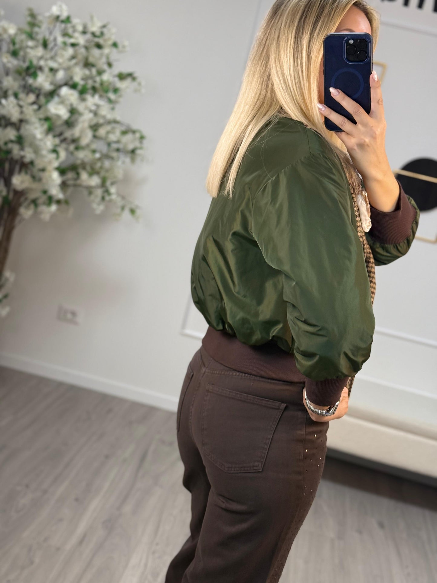 Giacca  Bomber Fiori Susy MIx
