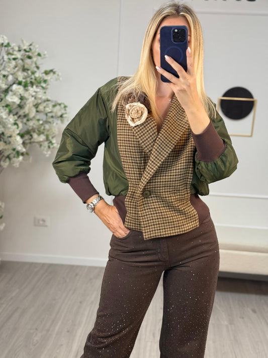 Giacca  Bomber Fiori Susy MIx