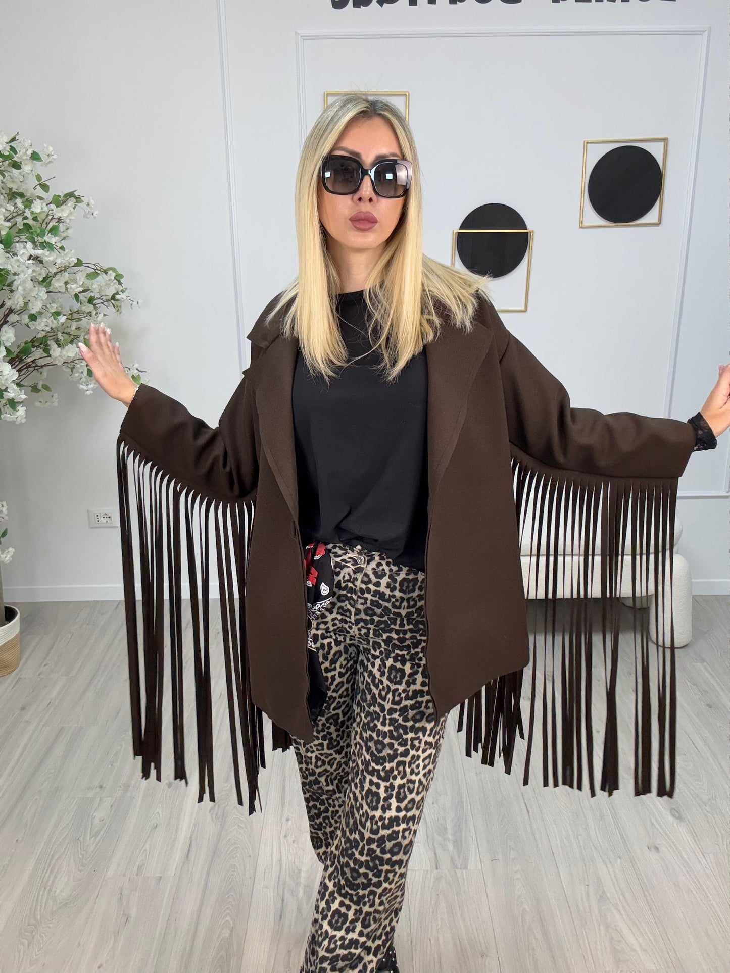 Cappotto Frange Susy Mix