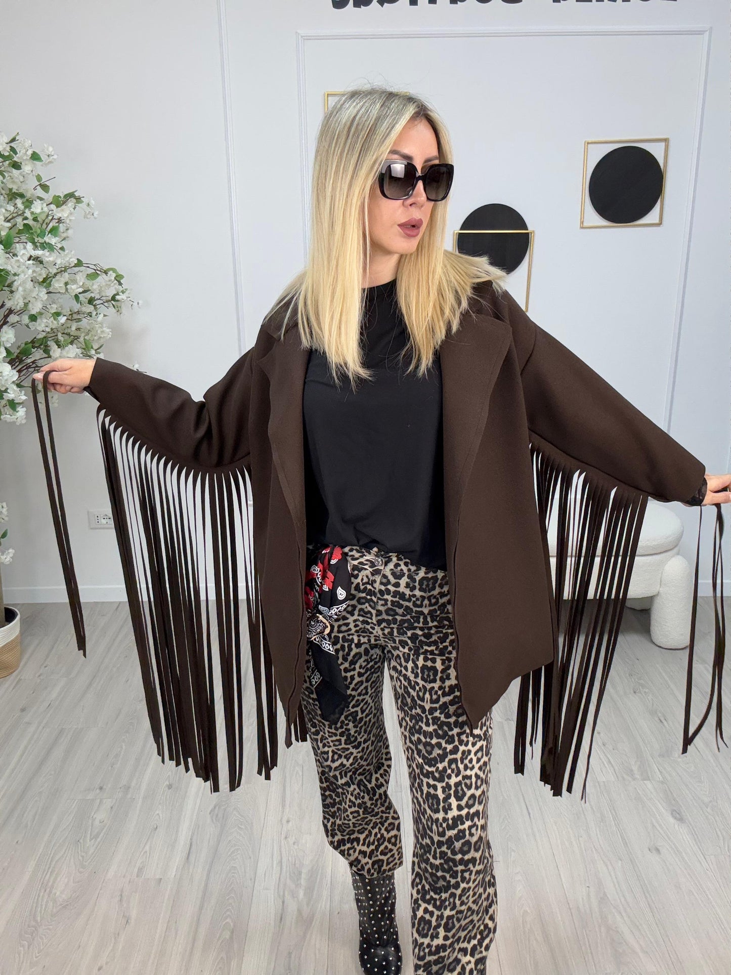 Cappotto Frange Susy Mix