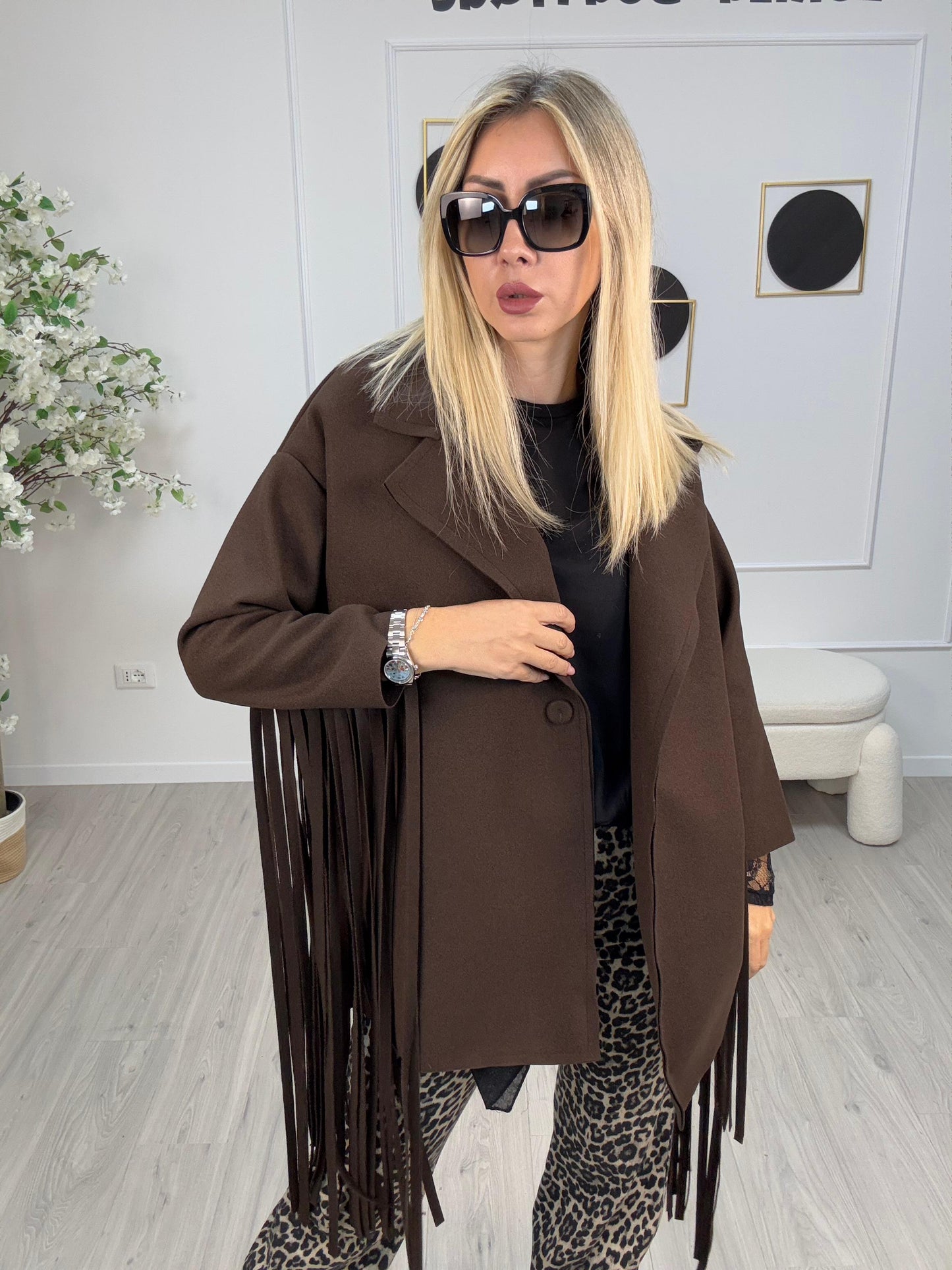 Cappotto Frange Susy Mix
