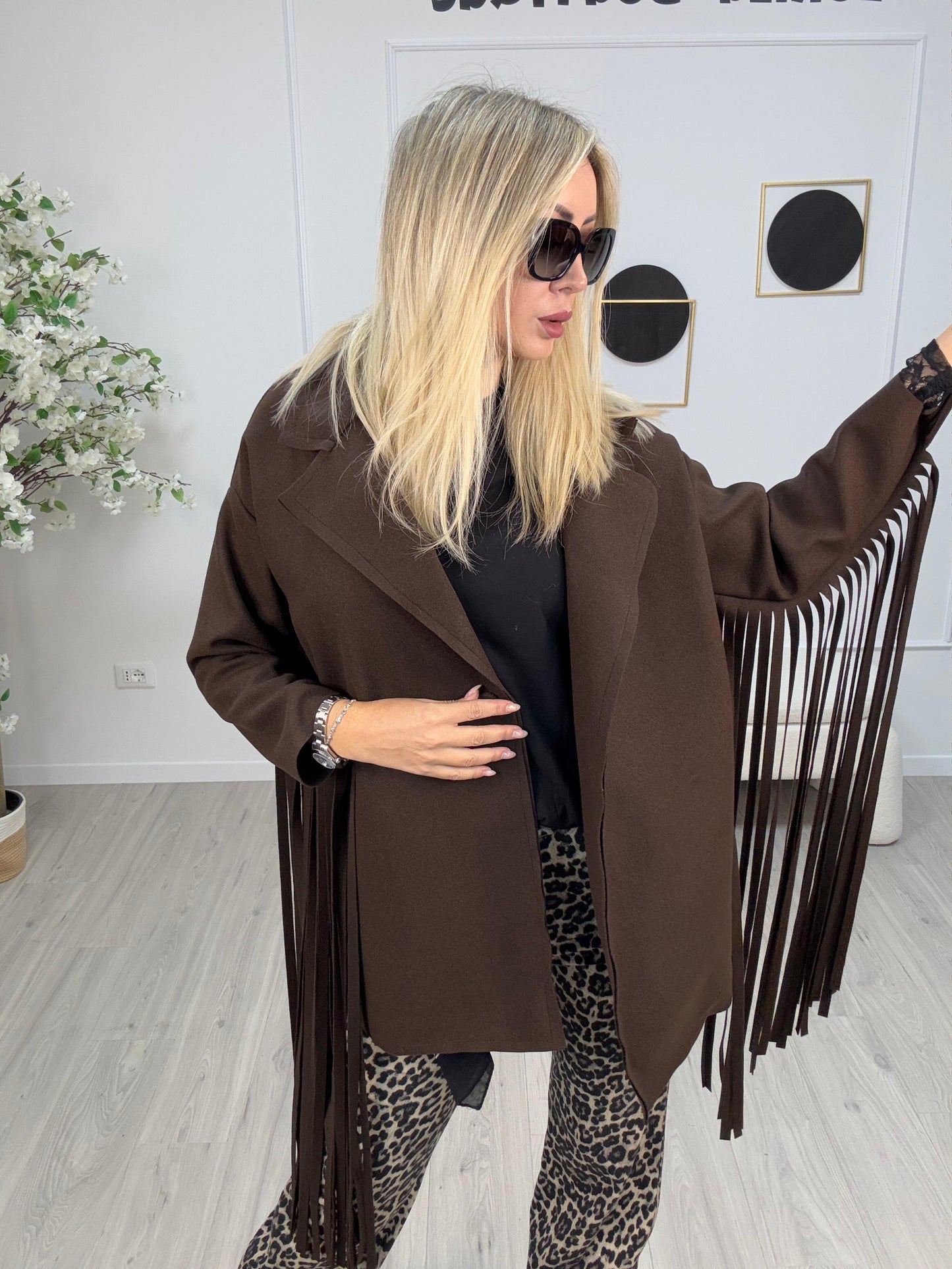 Cappotto Frange Susy Mix