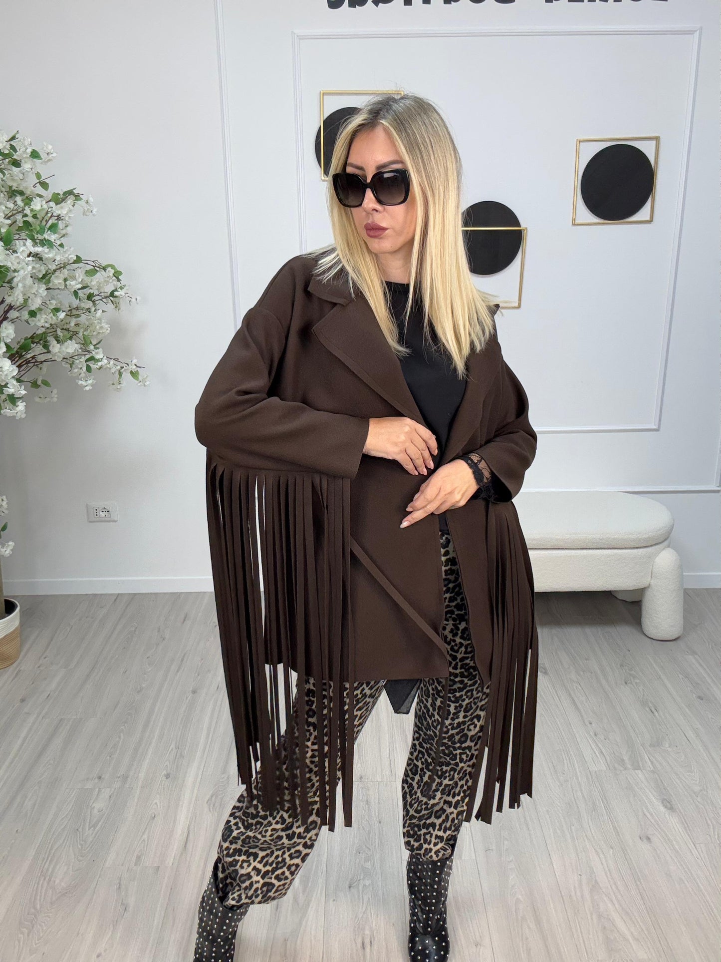 Cappotto Frange Susy Mix