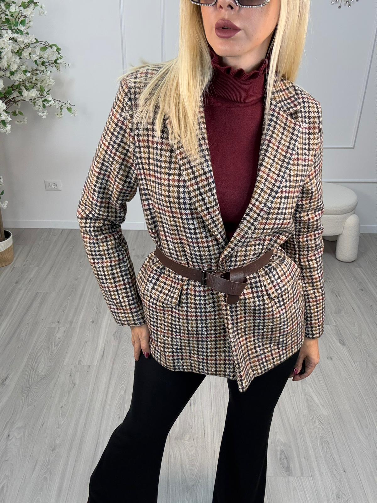 Giacca Con Cintura Susy Mix