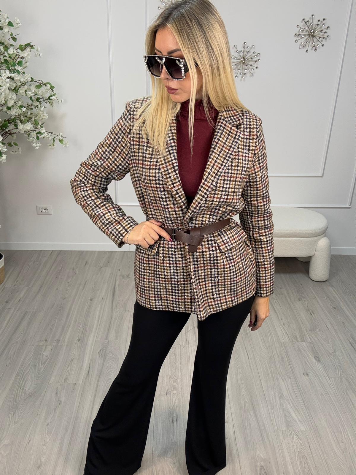 Giacca Con Cintura Susy Mix
