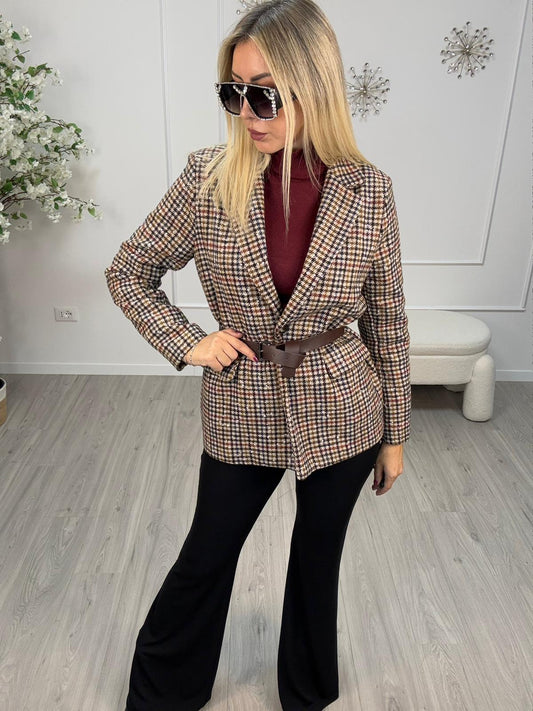 Giacca Con Cintura Susy Mix