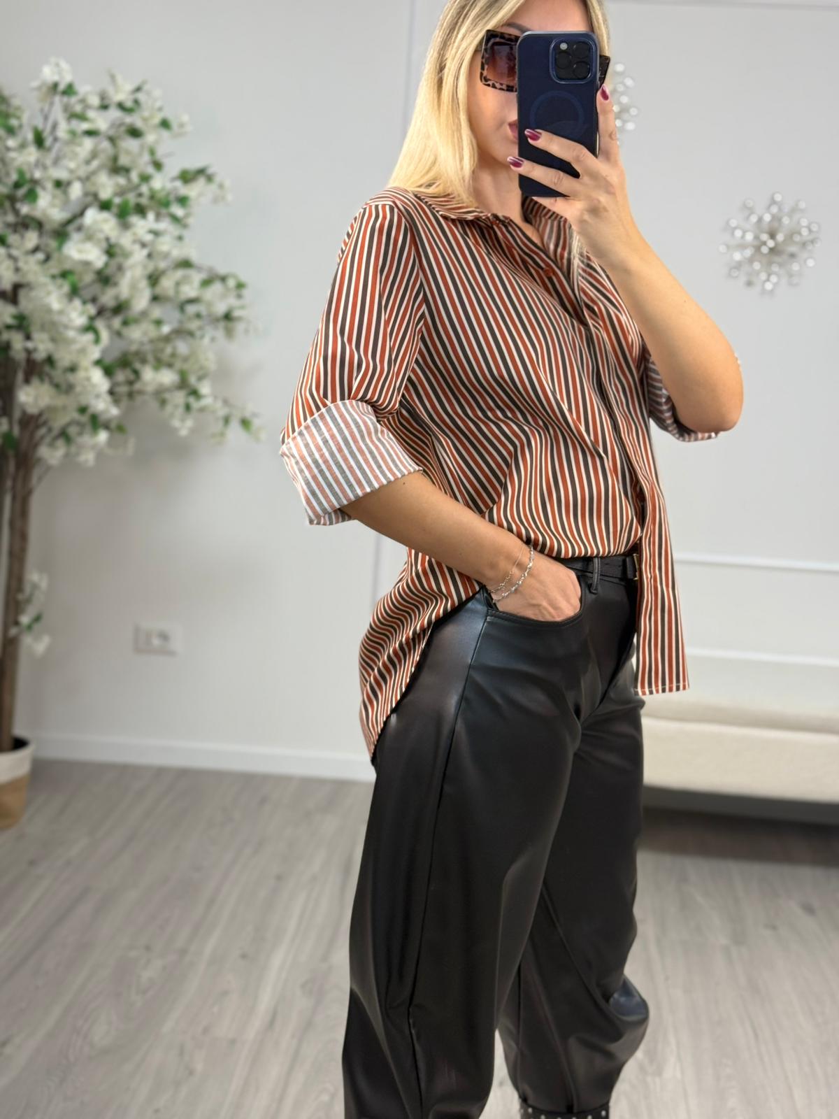 Camicia Over Rigata Haveone