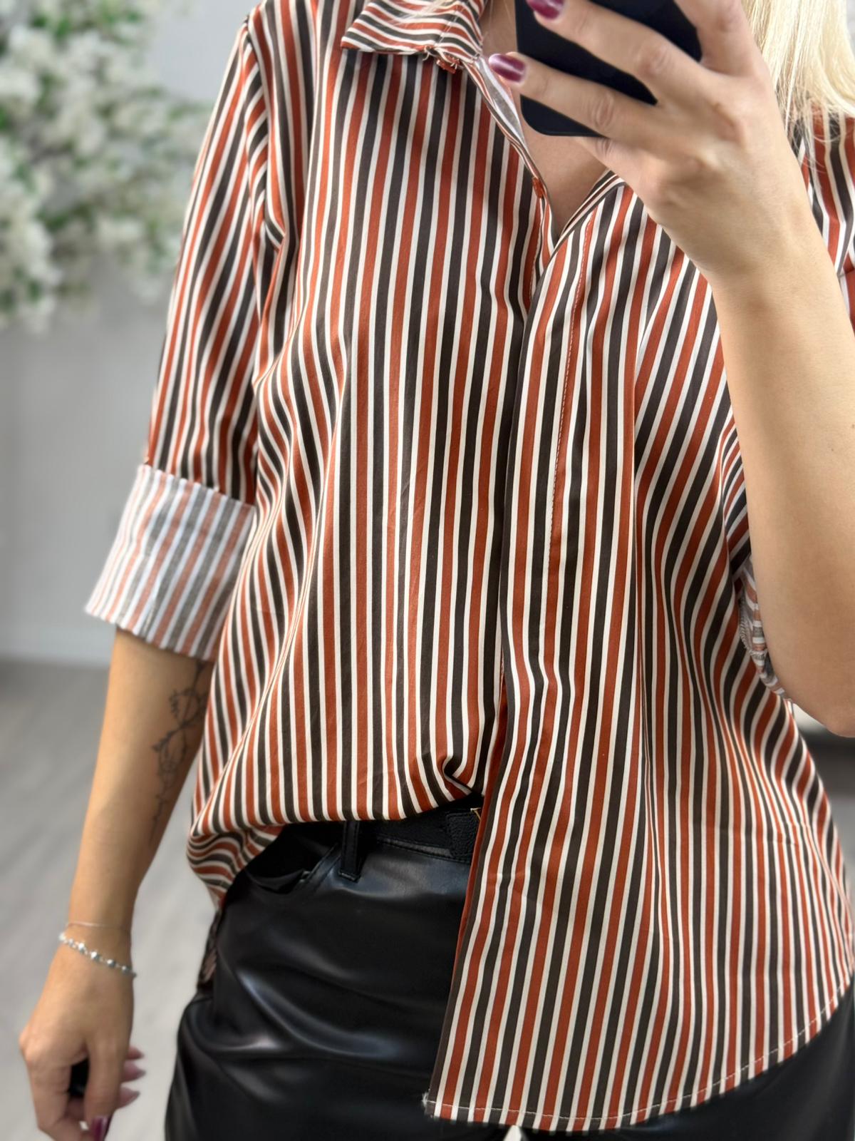 Camicia Over Rigata Haveone