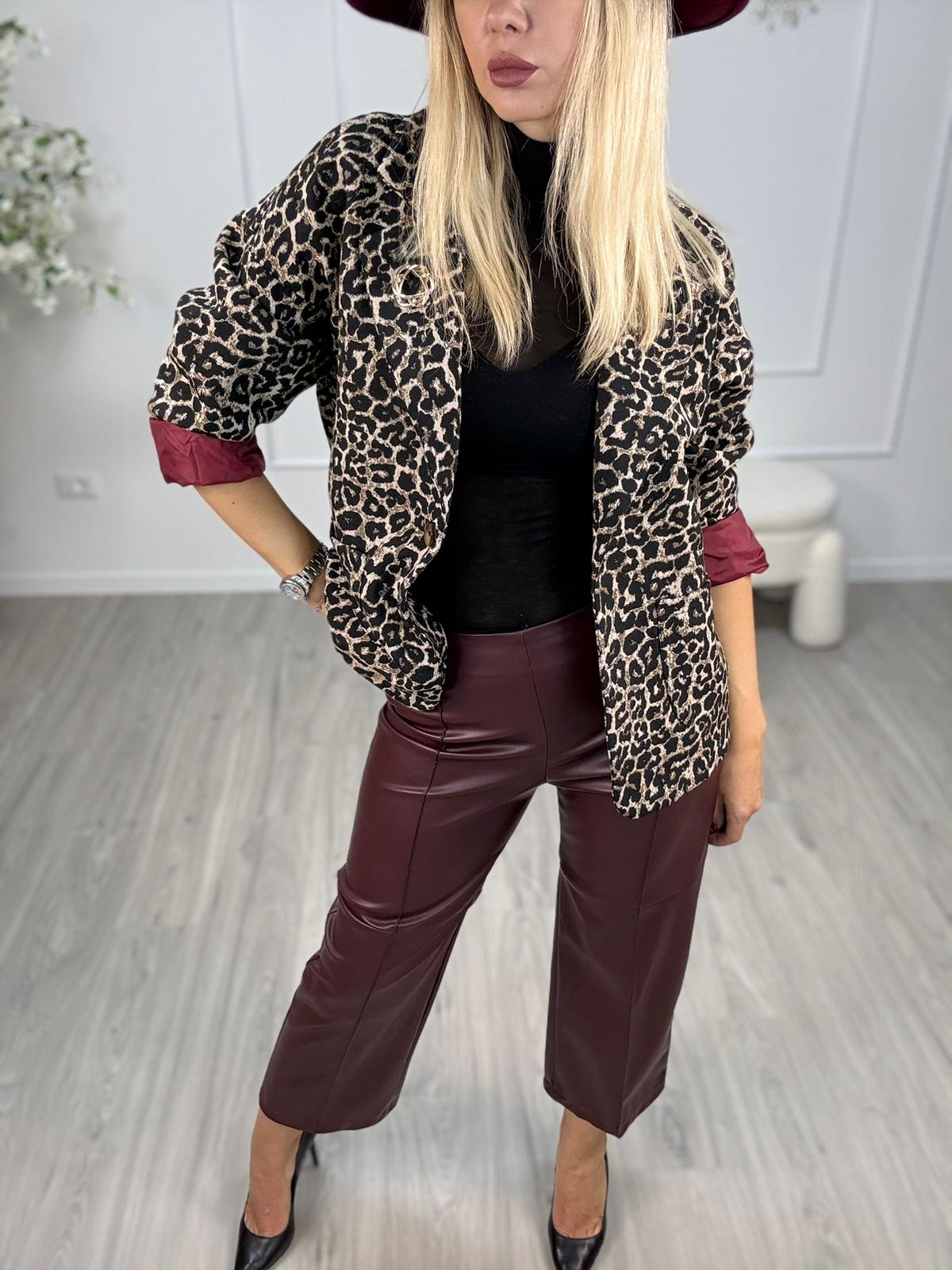 Pantalone Dritto Ecopelle Susy Mix