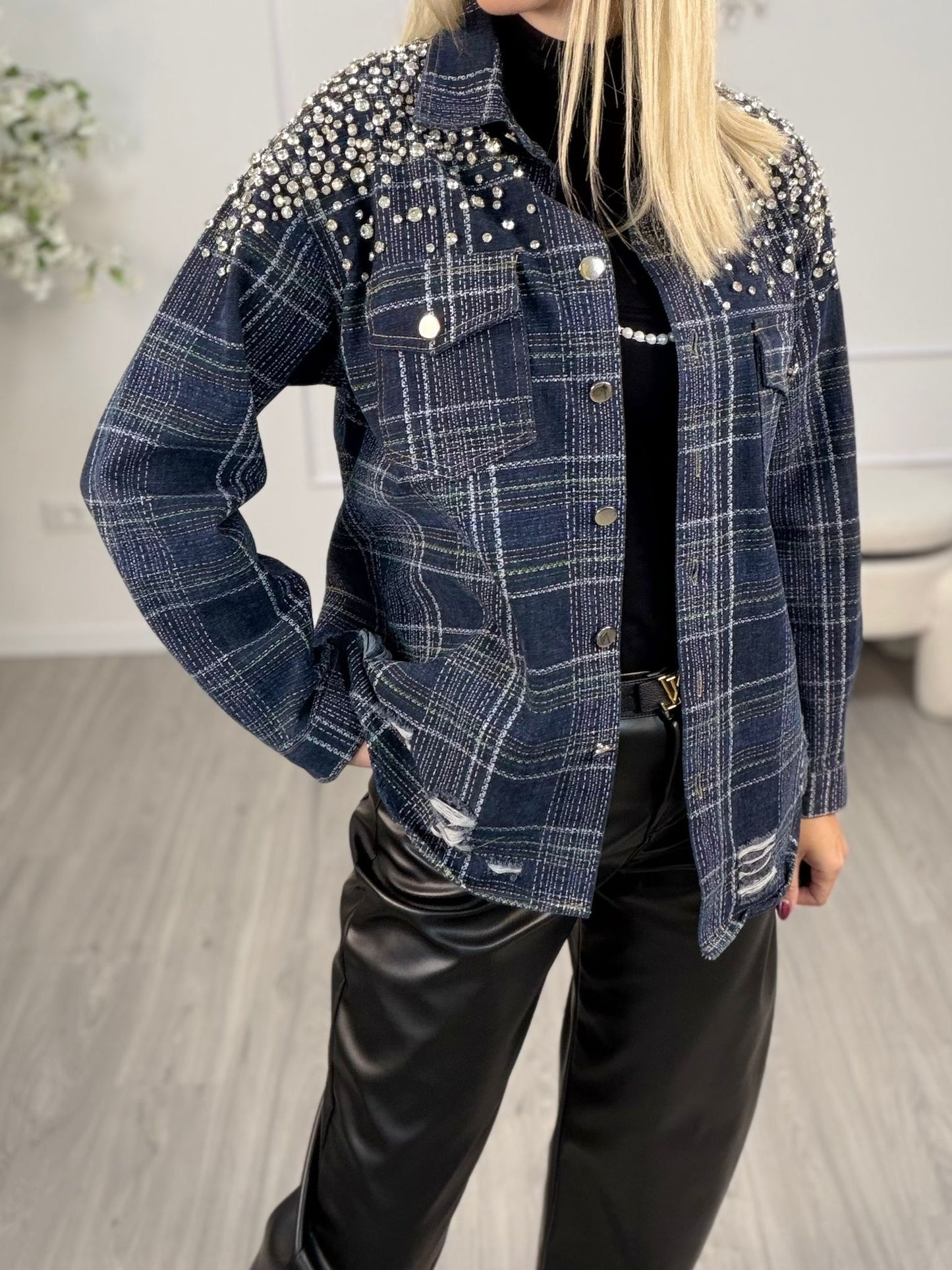 Camicia Strass -Dipinta a mano Corsaro