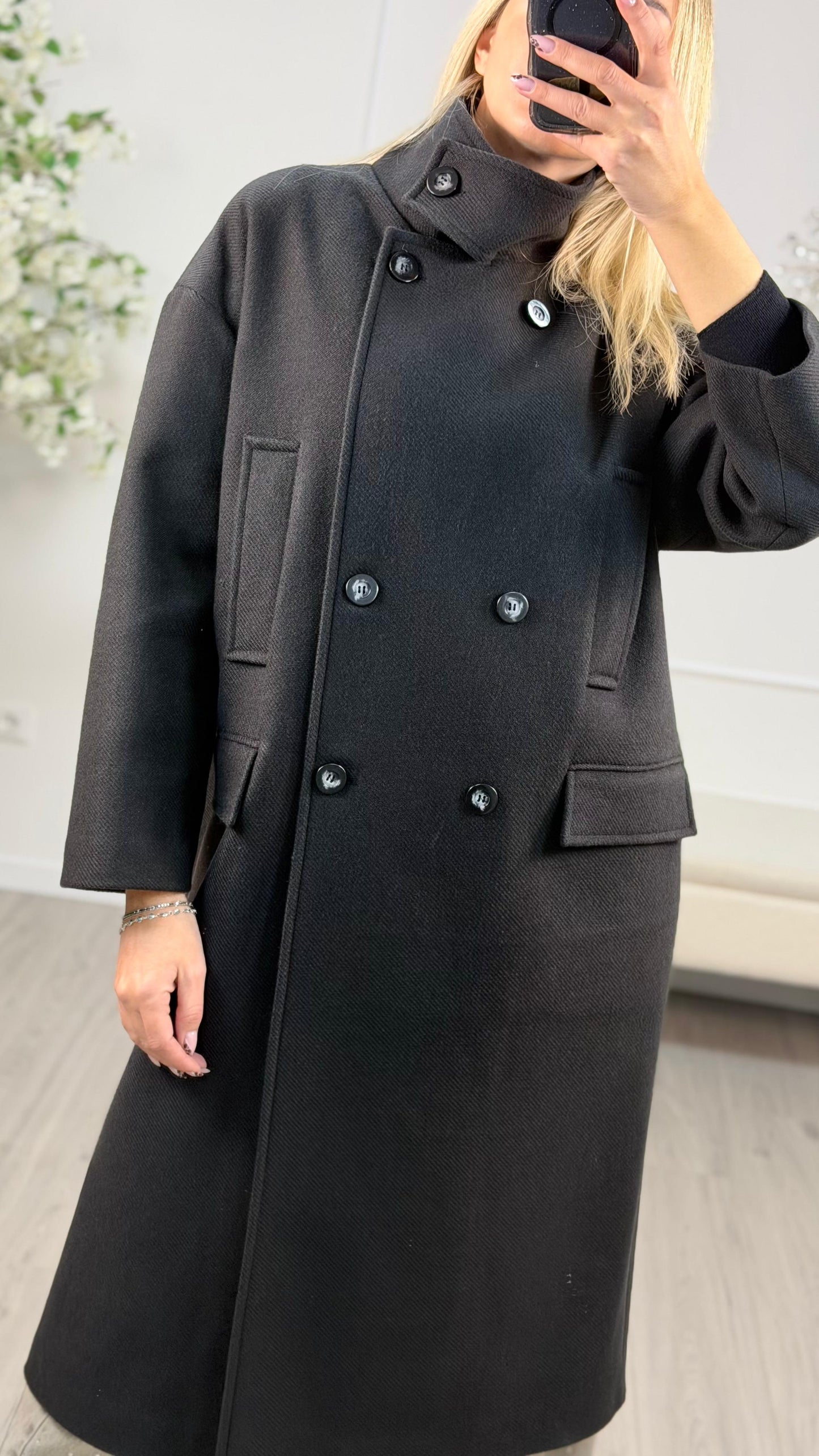 Cappotto Lungo Over Misto Lana Vicolo