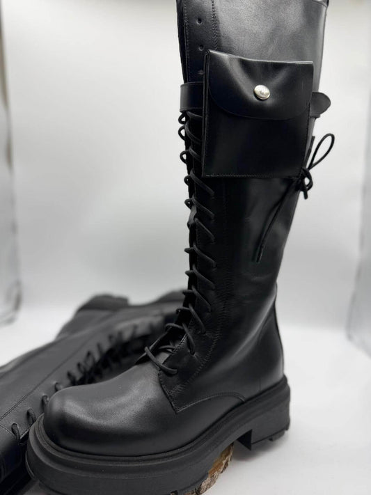 Divine Follie Stivali Alti Donna Eleganti neri