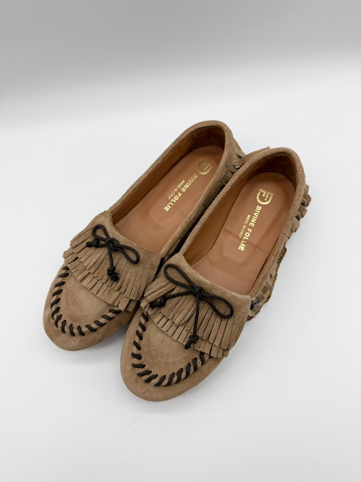 Mocassini in Camoscio Caramello Divine Follie