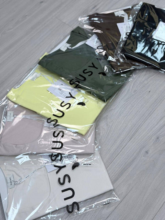 Susy Mix Maglia Scollo Quadrato Donna