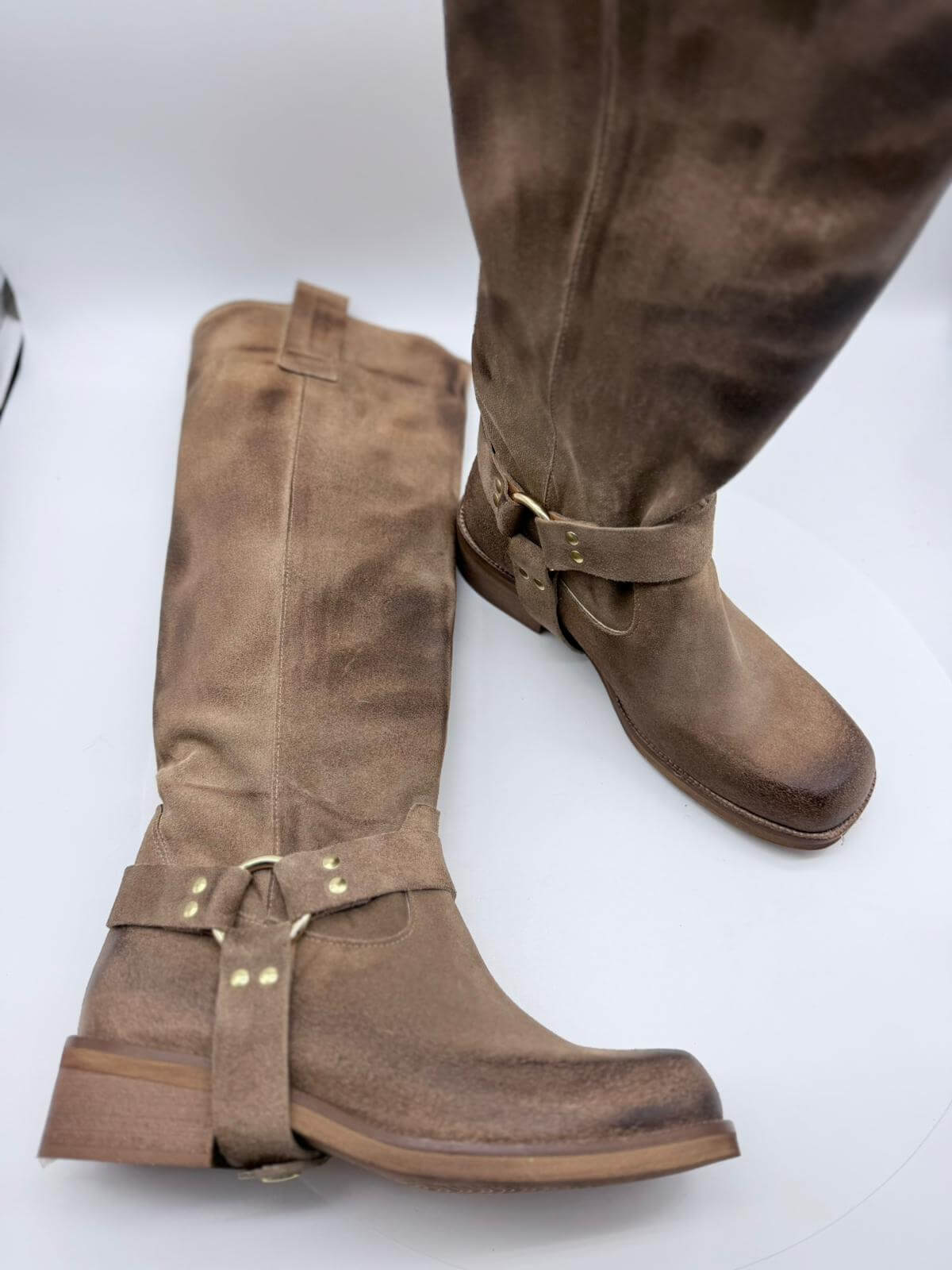 Divine Follie Biker Scamosciato Donna Nocciola