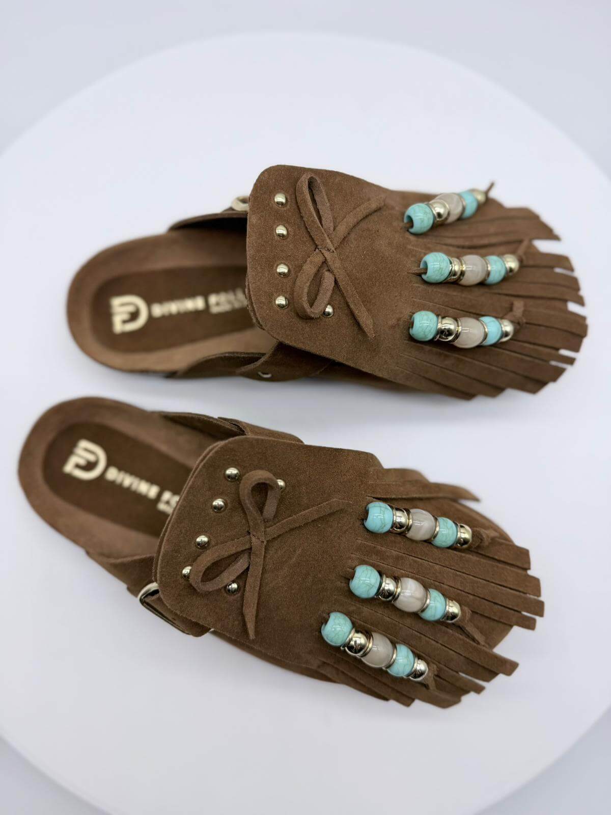 Divine Follie Sabot Donna Cuoio Boho-Chic