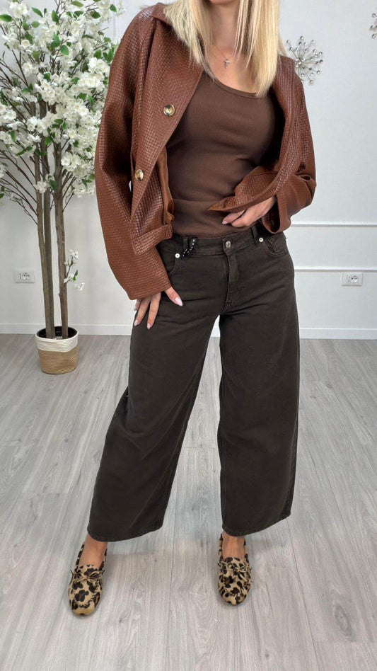 Haveone Pantalone Bella Fit Donna Bella Marrone