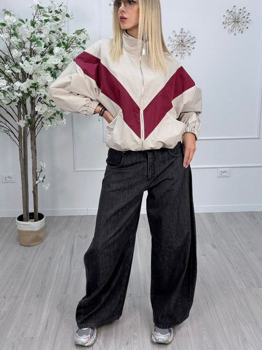 Tensione In Louvre Jeans Barrel Fit Donna- Nero