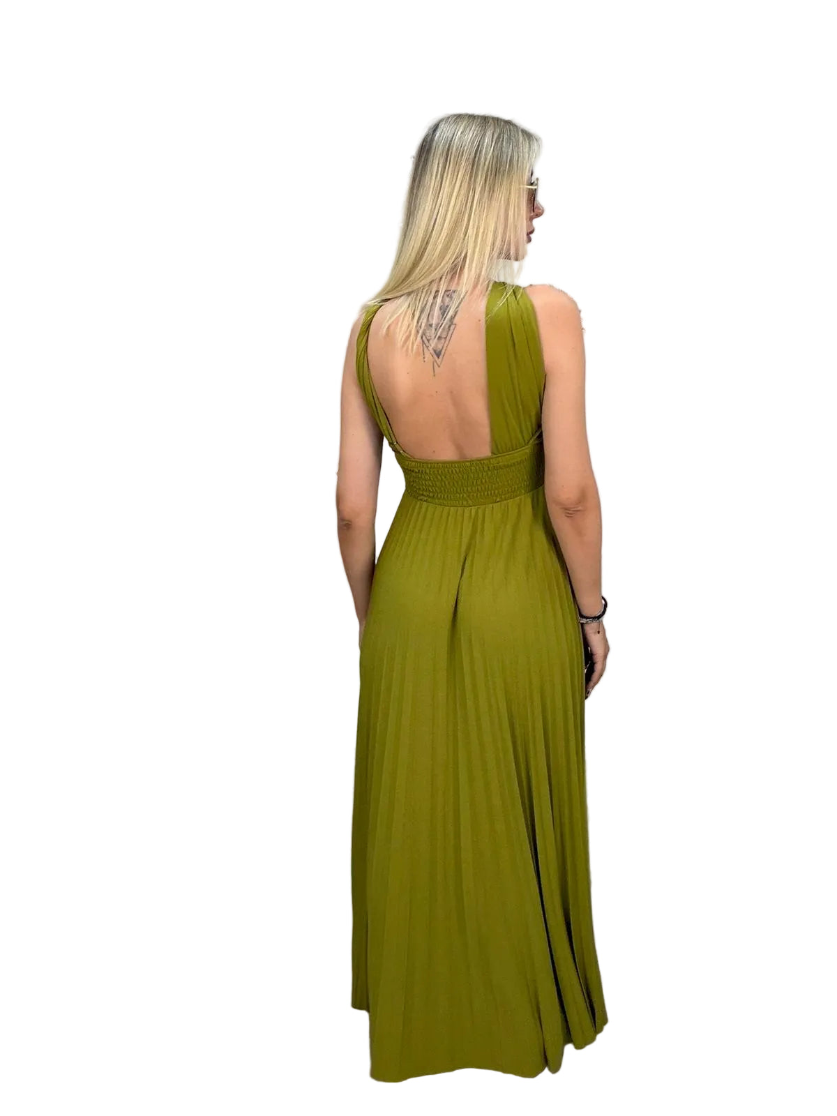 Vestito Jersey Scollo Americana Olio Vicolo