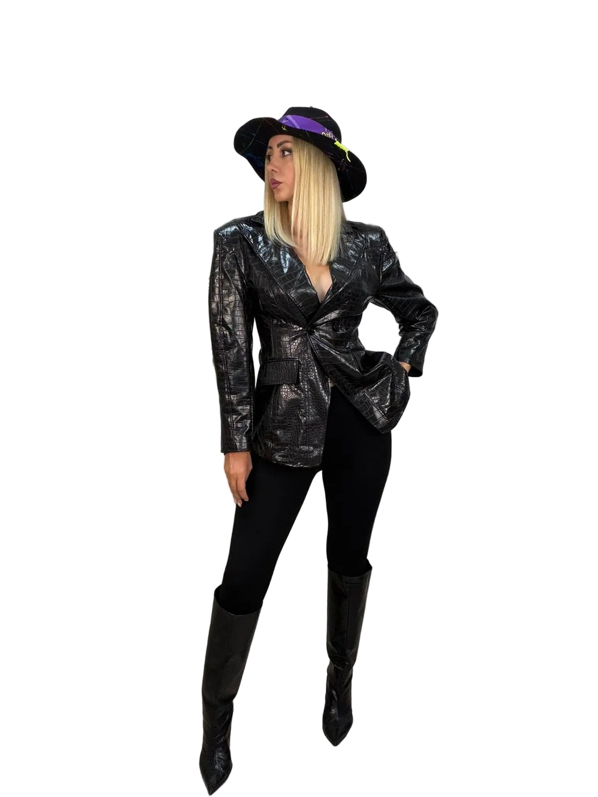 Blazer Ecopelle Stampa Cocco Susy Mix