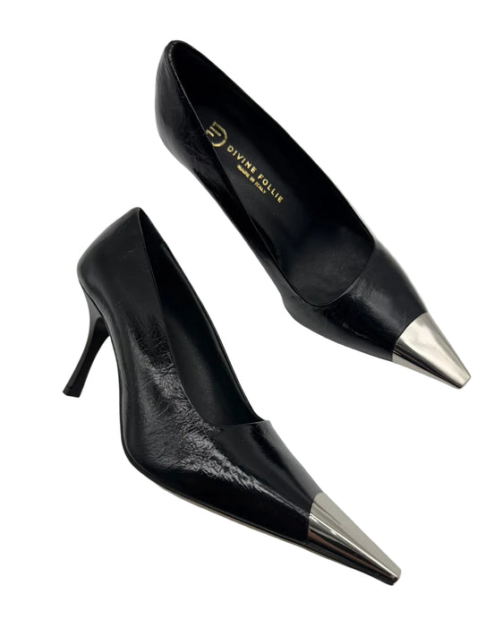Décolleté Yuna Nero con Punta Metallizzata – Divine Follie