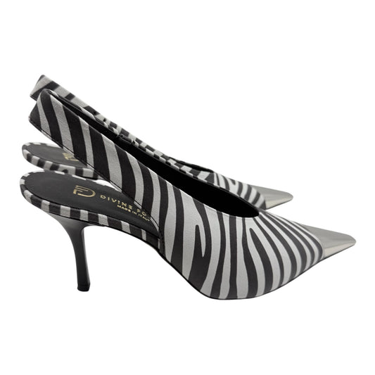 Slingback Zebrata con Punta Metallizzata – Divine Follie